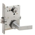 Schlage Grade 1 Entrance Office with Auto Unlocking Mortise Lock, Conventional Cylinder, S123 Keyway, 01 Lev L9056P 01A 626